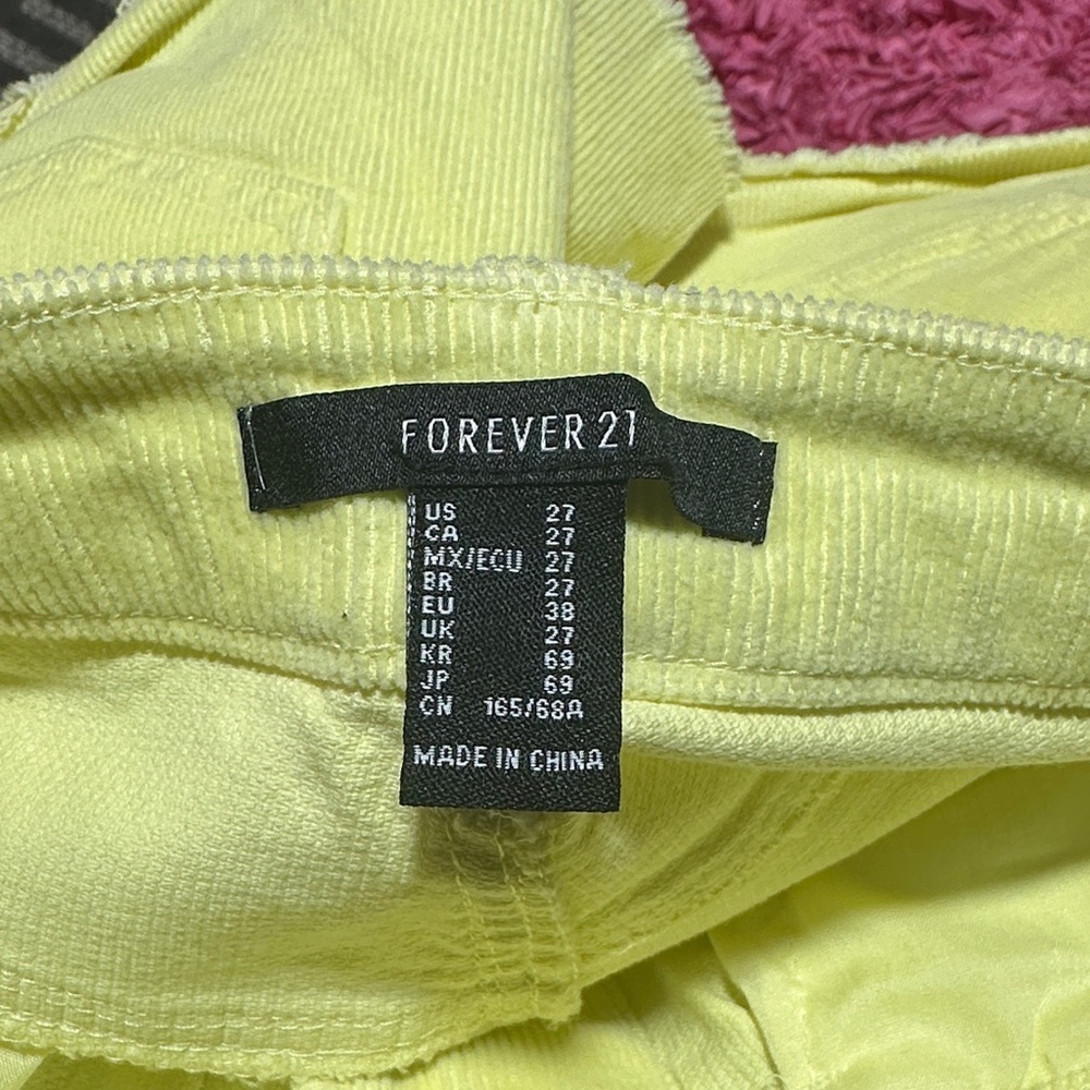 Forever 21 Light Yellow Jean Shorts - Picture 2 of 9